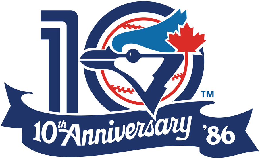 Toronto Blue Jays 1986 Anniversary Logo vinyl decal